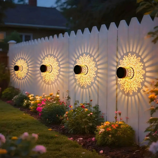 Peony Solar Wall Lamp (Single) - Elegant Outdoor Lighting – LED Addict
