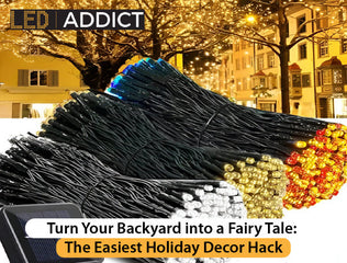 Turn Your Backyard into a Fairy Tale: The Easiest Holiday Decor Hack