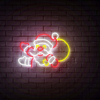 Father Christmas with Sack NEON LED Sign