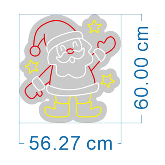 Father Christmas Waving NEON LED Sign