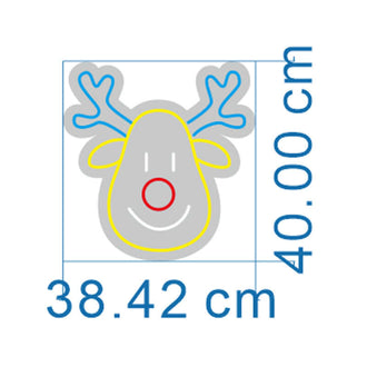 Smiling Reindeer NEON LED Sign