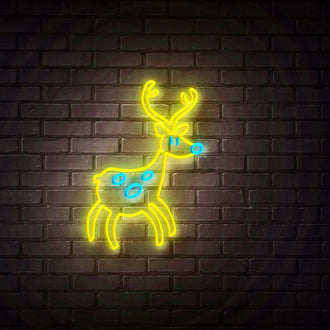 Walking Reindeer NEON LED Sign
