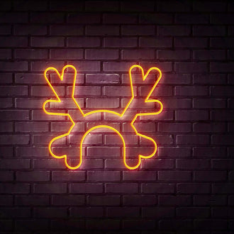 Hat Antlers NEON LED Sign