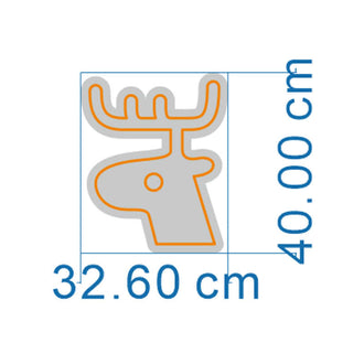 Reindeer Head NEON LED Sign