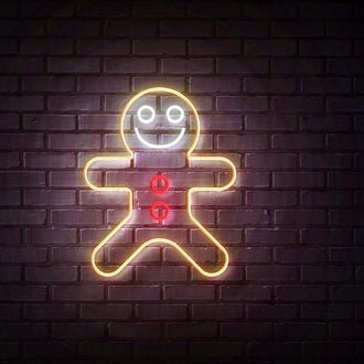 Gingerbread Man NEON LED Sign