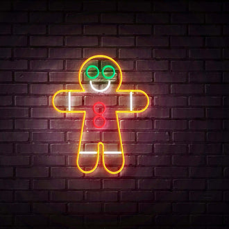 Gingerbread Man NEON LED Sign