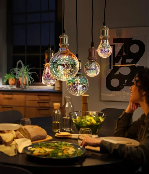 3D Fireworks LED Edison Bulb - Vintage Decorative Lighting – LED Addict