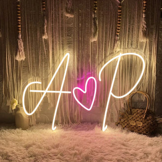 Custom Letter Heart LED Neon Sign